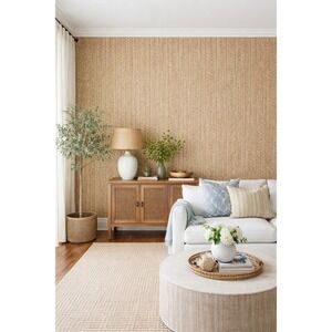 Thibaut Pima Braid Wallpaper Roll 36 in x 24 ft Unpasted Pretirmmed 72 Sq Ft New